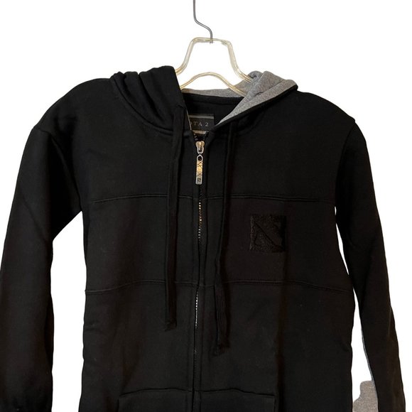 Dota 2 Steam Valve Hoodie Mens Small Black Gray Full Zip NEW - Picture 13 of 13